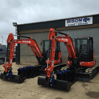 Kubota U48-4 midi excavators Bison Plant Hire Swindon Plant Hire