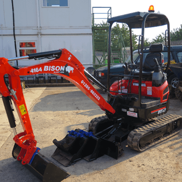 Kubota U17-3 mini excavators Bison Plant Hire Swindon Plant Hire