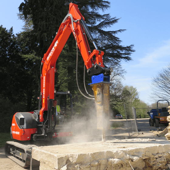 Hydraulic breakers Attachments Bison Plant Hire Swindon Plant Hire