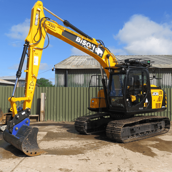 JCB JS130 Plus and JZ140LC Bison Plant Hire tracked excavators Swindon Plant Hire