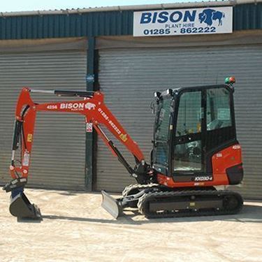 Kubota KX030-4 mini excavators Bison Plant Hire Swindon Plant Hire